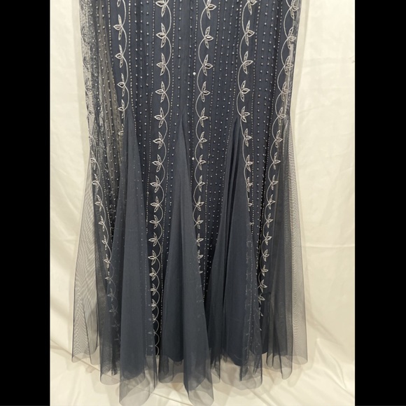 NWT Adrianna‎ Papell Beaded Short Sleeve Gown 2 - Picture 10 of 16